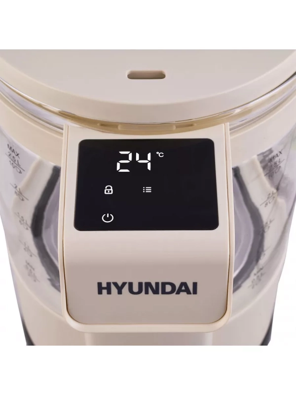 Чайник HYK-G7700 2,5л 2200Вт кремовый (стекло) Чайник HYK-G7700 2,5л 2200Вт кремовый (стекло)