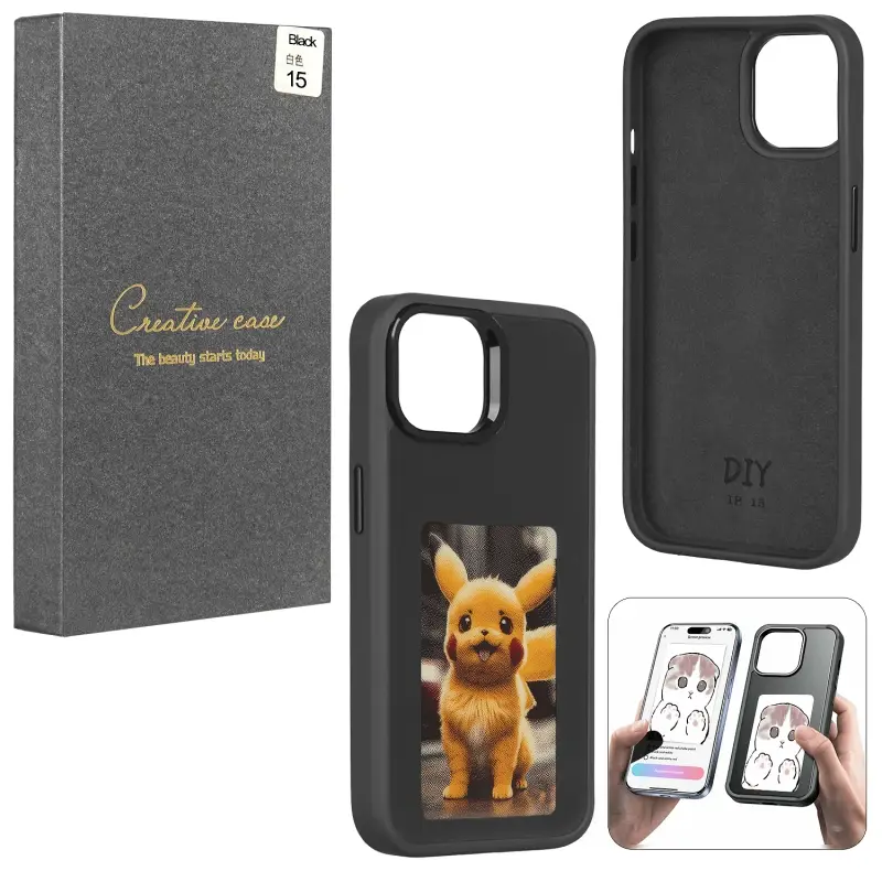 Чехол iPh 15 Black с проекцией