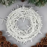 Гирлянда &laquo;Нить&raquo; 20 м, IP20, белая нить, 200 LED, свечение фиолетовое, 8 режимов, 220 В