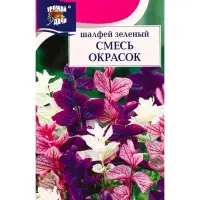Семена цветов Шалфей зеленый Смесь окрасок 0,2 г.