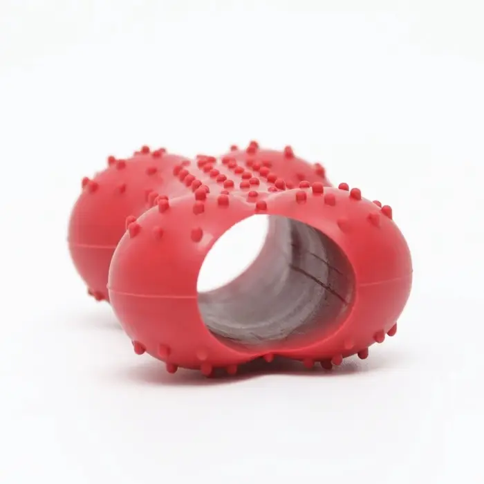 Жевательная игрушка для собак &laquo;Кость малая&raquo;, 8.5 см, TPR, красная