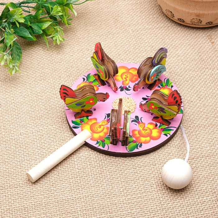 Сувенир Сувенир "Курицы клюющие", d=13 см микс