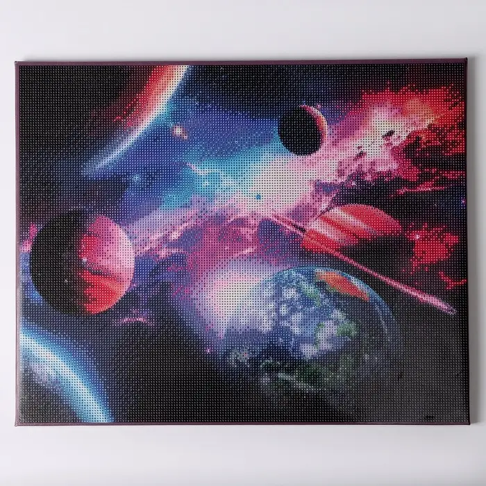 Алмазная вышивка полное заполнение &laquo;Космос&raquo;, на раме, 40&times;50 см