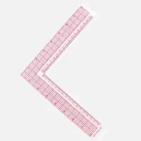 Линейка для кроя и шитья, премиум, 21.5&times;21.5 см, s=1.5 мм