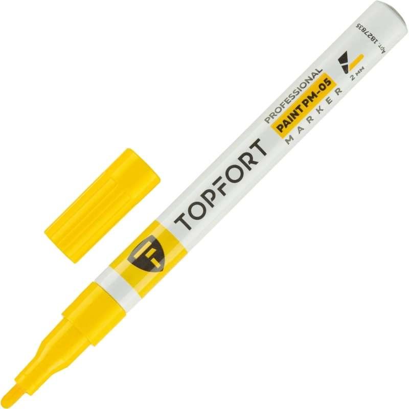 Маркер лаковый Topfort Paint 2 мм желтый