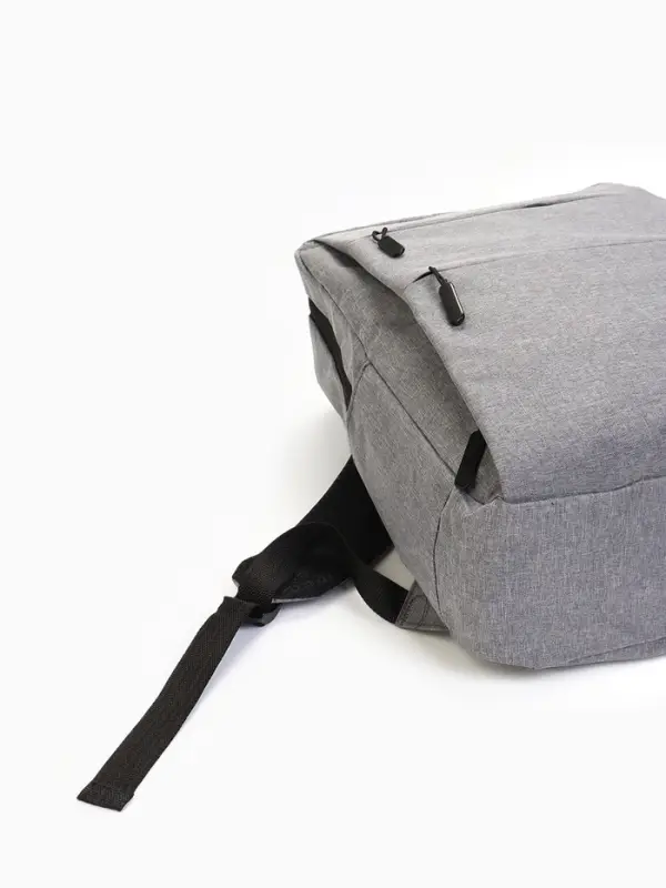 Рюкзак городской на молнии, с USB, 4 кармана, размер 30&times;12&times;43 см, серый