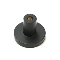 Ручка-кнопка CAPPIO, d=25 мм, h=20 мм, латунь, цвет черный