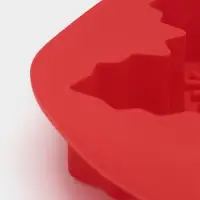 Форма для выпечки новогодняя Доляна &laquo;Снежинка&raquo;, силикон, 23&times;3.5 см, красная