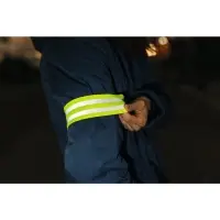 Светоотражающая лента-резинка, 50 мм, 10 &plusmn; 1 м, цвет салатовый