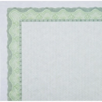 Сертификат-бумага А4 Attache 50 шт/уп зеленая рамка ID3