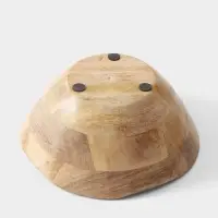 Салатник &laquo;Васильки&raquo;, 23&times;23&times;10.5 см, дерево манго