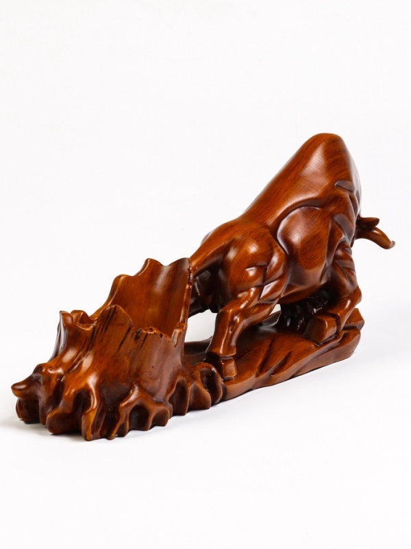 Подставка для бутылки  Подставка для бутылки "Бык" под дерево, 49.11.22см