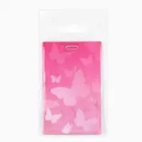 Чехол для бейджа «Бабочки», 6,5 х 10,5 см