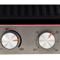 Электрогриль HYG-5047 2200Вт серебристый