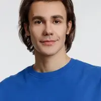 Свитшот унисекс Columbia, ярко-синий, размер 4XL