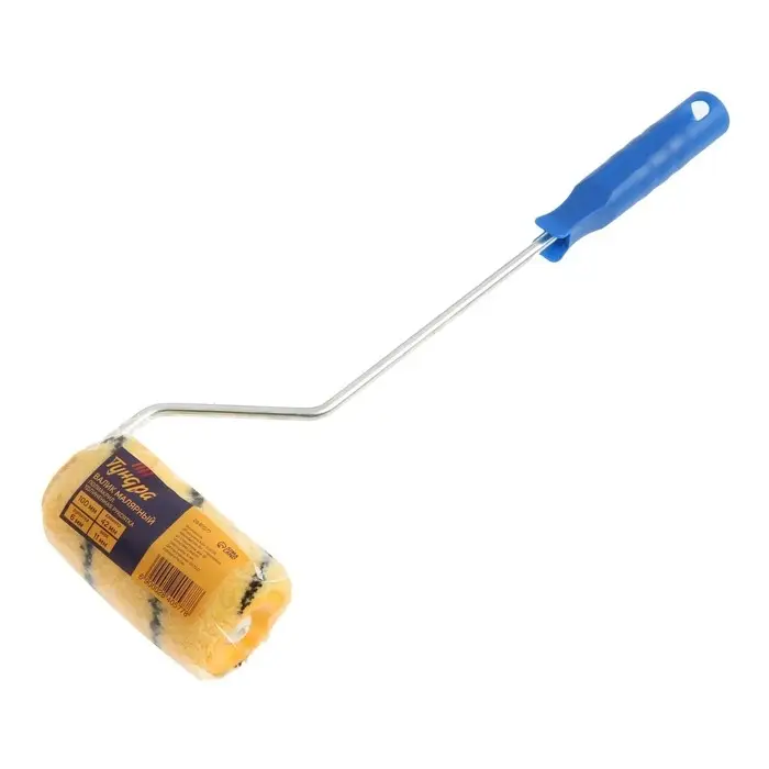 Валик ТУНДРА, полиакрил, 100 мм, удлиненная рукоятка d=6 мм, D=42 мм, ворс 11 мм