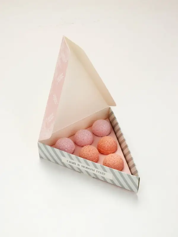 Бомбочки для ванны New Year, 6&times;20 г, аромат морозная ягода, Чистое счастье