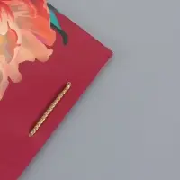 Пакет подарочный ламинированный "Пион" 18 х 22,3 х 10 см