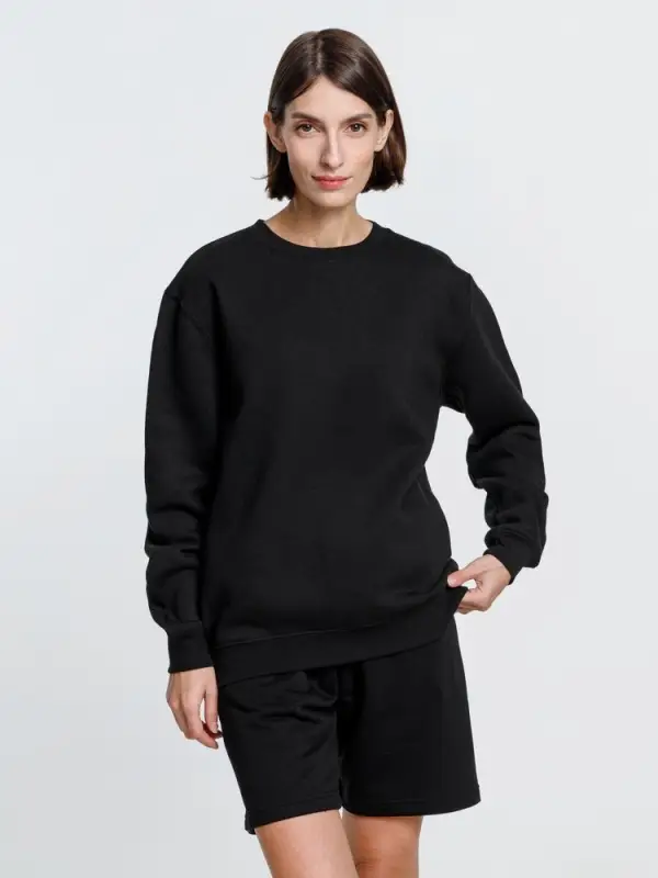 Свитшот унисекс Delta, черный, размер S