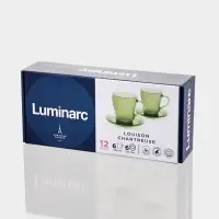 Набор чайный Luminarc &laquo;Луиз&raquo;, 12 предметов, стекло, шартрез