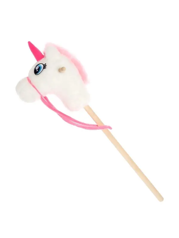 Мягкая игрушка ZABIAKA &laquo;Единорог-скакун&raquo;, на палке, МИКС