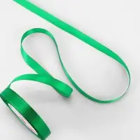 Лента атласная, 12 мм, 23&plusmn;1 м, зелёная №19