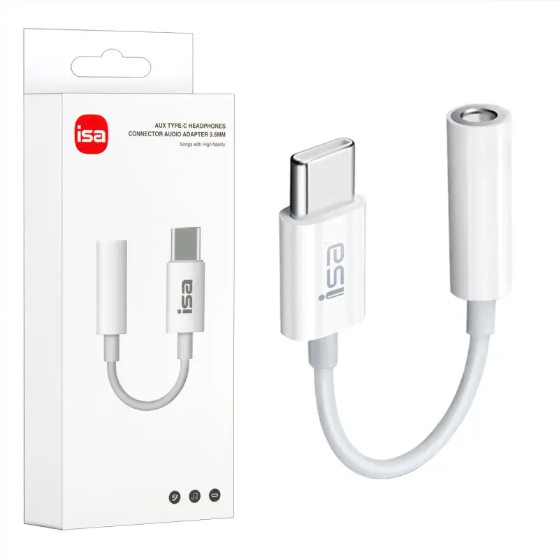 Переходник Type C-AUX 3.5mm ISA AC-02