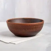 Салатник «Классический», гладкий, красная глина, 1 л