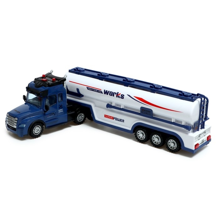 Грузовик радиоуправляемый «Бензовоз», работает от батареек, световые эффекты Грузовик радиоуправляемый «Бензовоз», работает от батареек, световые эффекты