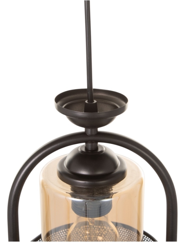 Светильник "Линда" 1х40Вт Е27 черный 15х15х31(+100)см