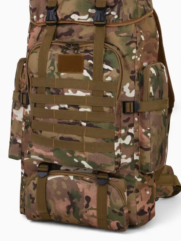 Рюкзак туристический Adventure мужской, 80 л, oxford, камуфляж мультикам