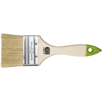 Кисть плоская 63 мм, натуральная щетина, деревянная ручка Сибртех (82264)