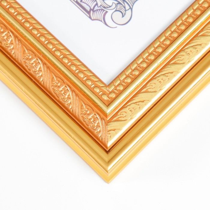 Фоторамка пластик формат А4 Фоторамка пластик формат А4 "Золотой век" 34,5х25,7 см