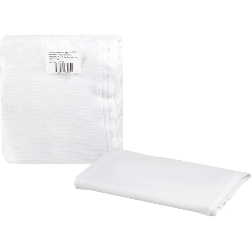 Салфетка техническая вафельная 40x80 прошитые пл. 160г/м2, 10шт/уп