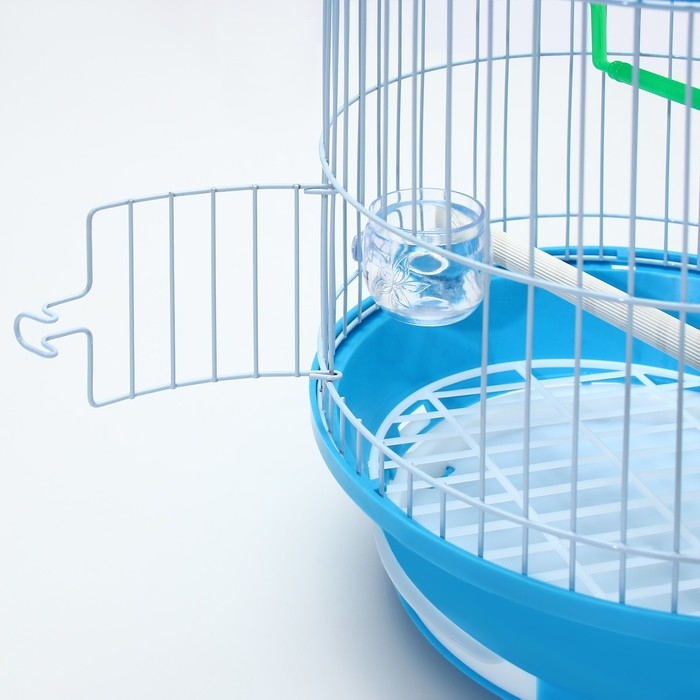 Клетка для птиц круглая укомплектованная Bd-4/2, 23,5 х 33 см, голубая Клетка для птиц круглая укомплектованная Bd-4/2, 23,5 х 33 см, голубая
