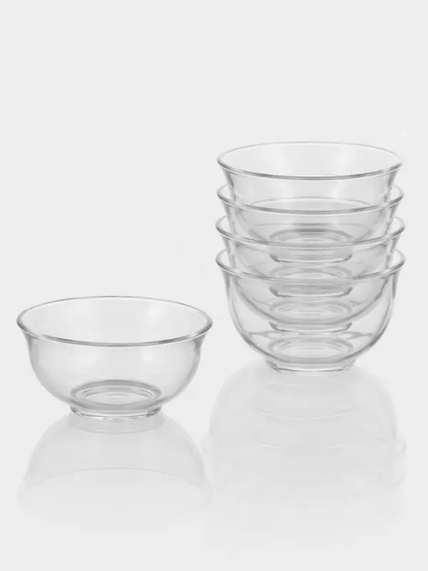 Набор салатников Paşabah&ccedil;e &laquo;Азия&raquo;, d=10.9 см, 6 шт., стекло, прозрачный