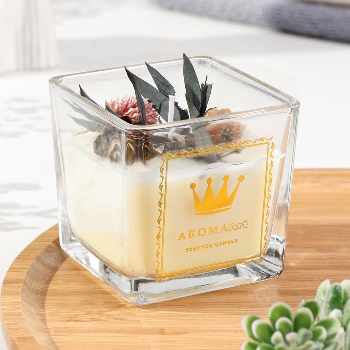 Свеча ароматическая  Свеча ароматическая "Aroma Art", страстная самба, квадратная, 8х10,5 см