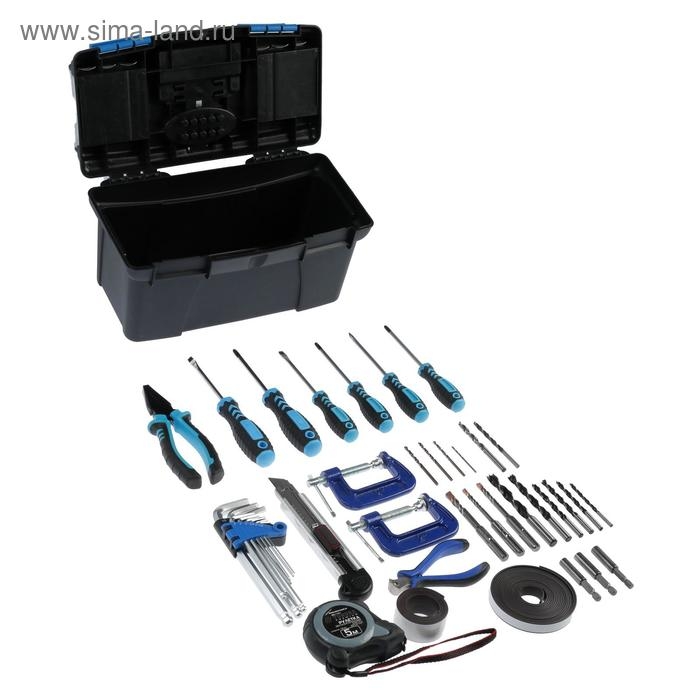 Набор инструментов в ящике ТУНДРА, универсальный, 64 предмета Набор инструментов в ящике ТУНДРА, универсальный, 64 предмета