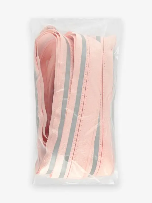 Молния &laquo;Спираль&raquo;, №5, разъёмная, со светоотражающей полосой, замок автомат, 60 см, розовая