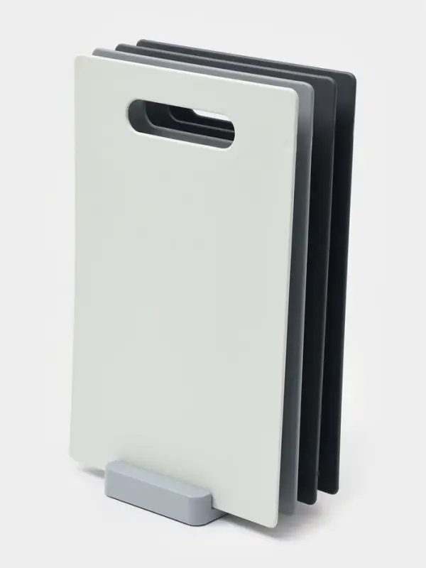 Набор разделочных досок 28,5х18,7х0,3 см, на подставке, 4 шт