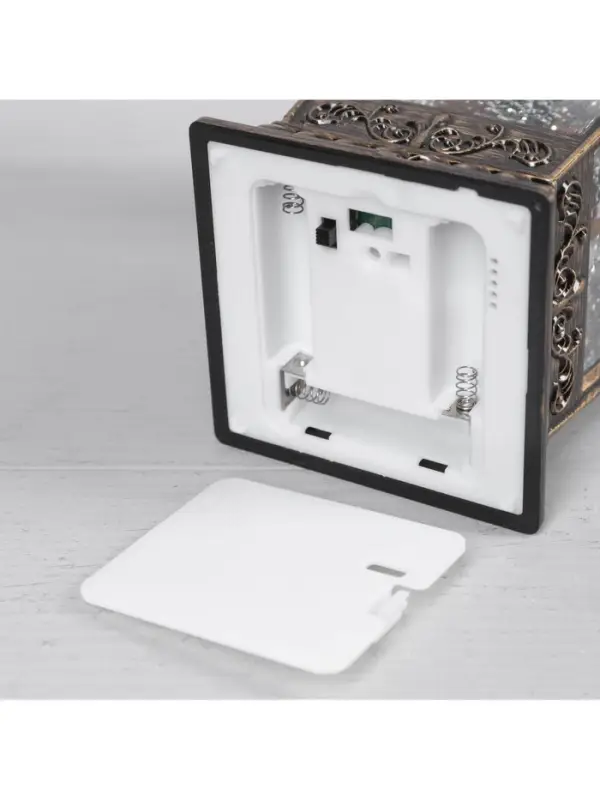 Светодиодная фигура &laquo;Фонарь с Дедом Морозом&raquo; 12&times;24&times;12 см, пластик, от батареек ААх3, USB, свечение тёплое белое