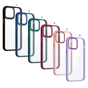 Чехол для iPhone 13 Pro Max цветной бампер