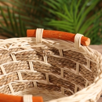 Корзина плетеная 23x22x11 см, ротанг