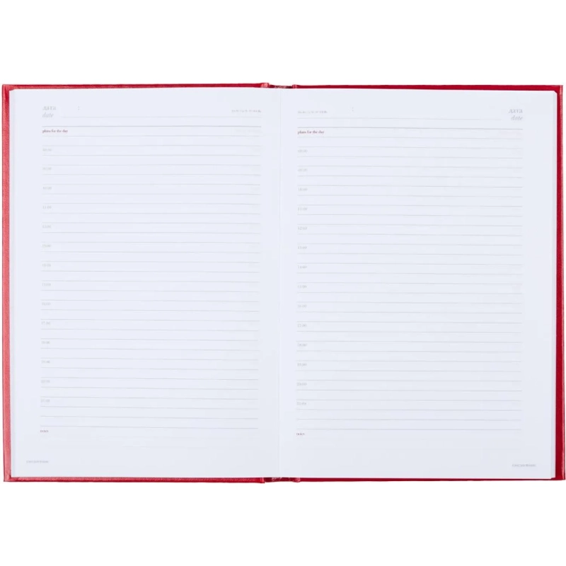 Ежедневник недатированный А5+, 136л,  IDEAL NEW   красный  3-122/06