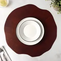 Салфетка сервировочная на стол &laquo;Спил&raquo;, 38&times;39 см, коричневая