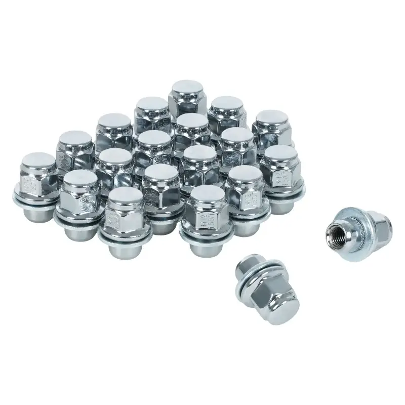 Гайка колесная M12x1,5x37, несъемная шайба, ключ 21, закрытая, хром для а/м Toyota/Lexus