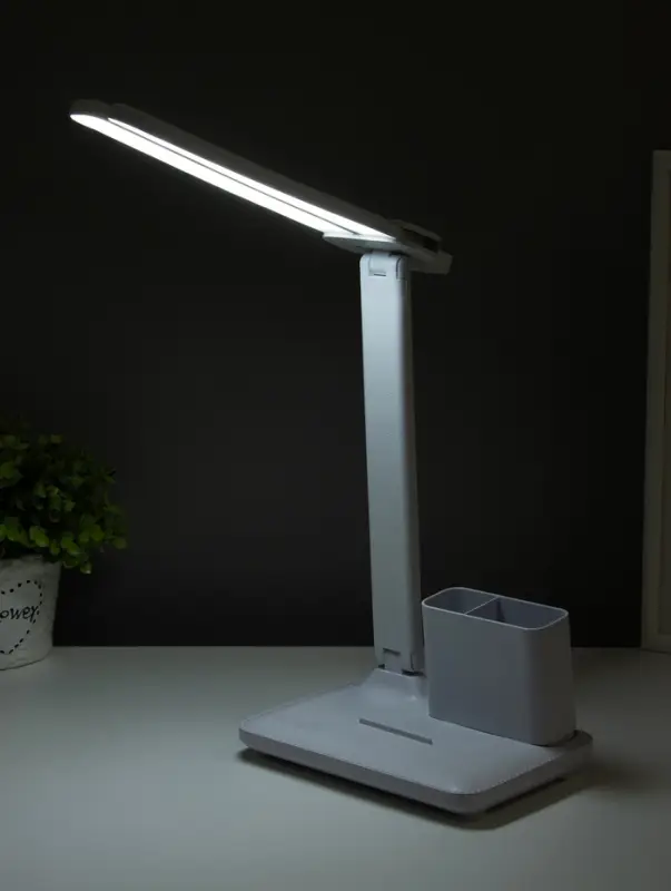 Настольная лампа сенсорная &laquo;Раздвижная&raquo; LED 15 Вт АКБ USB белый 45&times;30&times;17 см RISALUX