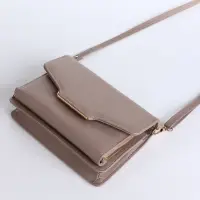 Сумка женская мессенджер на магнитах, 20&times;4&times;13 см, серая