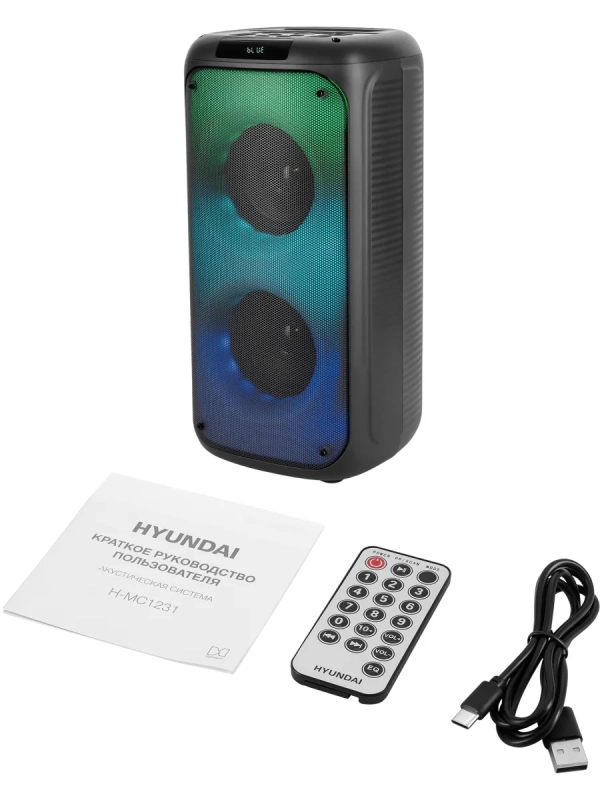 Минисистема H-MC1231 черный 40Вт FM