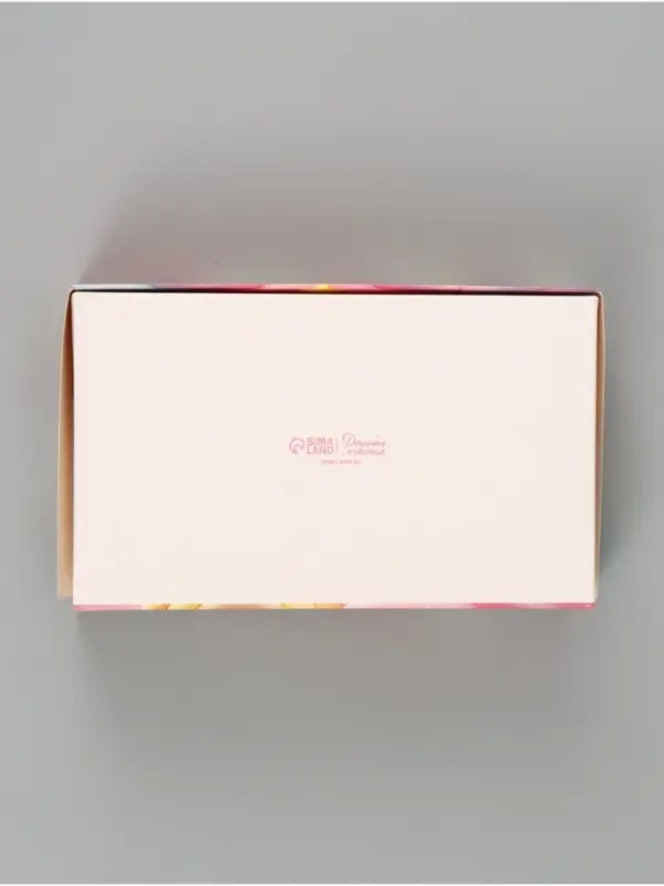 Коробка подарочная складная &laquo;Радуга&raquo;, 20&times;12&times;4 см, с окном